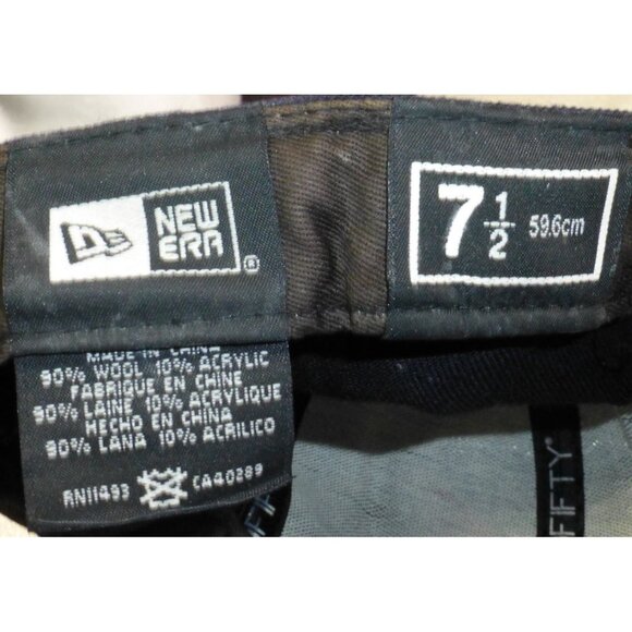 New Era Anaheim Angels A Wings Logo Fitted 7 1/2 Wool Hat Cap Blue - Picture 7 of 8